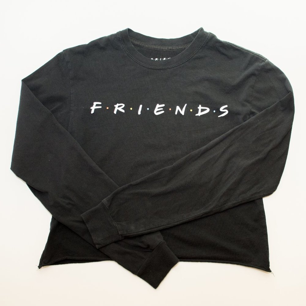 Friends The Tv Series Black Cropped Long Sleeve